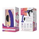 Pegasus Curved Wave 6'' Fioletowy Wibrator na Uprząż z Pilotem