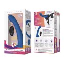 Pegasus Strap-On Blue - Model z pilotem, profilowany do punktow G i P