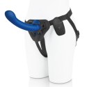 Pegasus Strap-On Blue - Model z pilotem, profilowany do punktow G i P