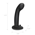 Pegasus Vibrating Strap-On z pilotem - silikon, zakrzywiony, 15 cm