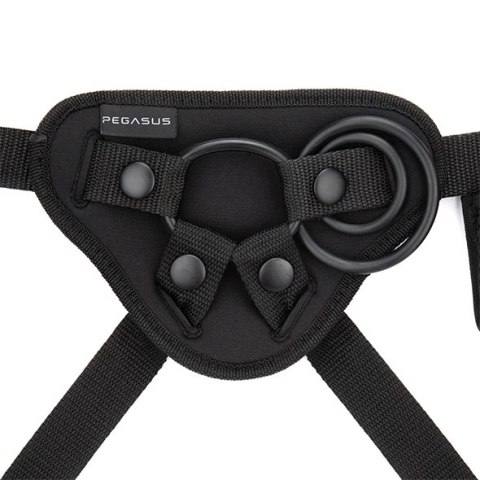 Pegasus Vibrating Strap-On z pilotem - silikon, zakrzywiony, 15 cm Pegasus Vibrating Strap-On z pilotem - silikon, zakrzywiony, 15 cm