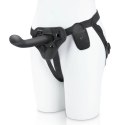 Pegasus Vibrating Strap-On z pilotem - silikon, zakrzywiony, 15 cm
