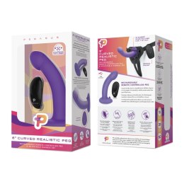 Pegasus Wibrator Silikonowy Strap-On 6'' z Pilotem Bezprzewodowym