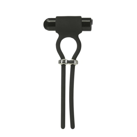 PowerBullet Bolo Czarny - Regulowany Pierścień Wibrujący USB, 9 Trybow