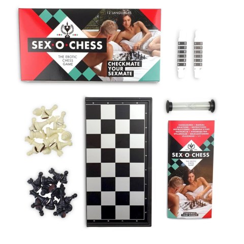 Sex-O-Chess Gra Planszowa Dla Par Szachy z Zadaniami 12 językow Sex-O-Chess Gra Planszowa Dla Par Szachy z Zadaniami 12 językow