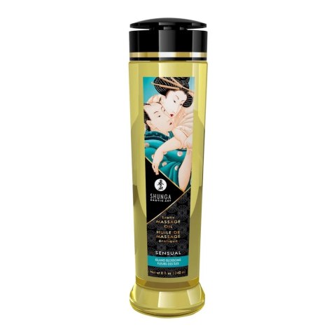 Shunga Wyspa Kwiatow Olejek do Masażu 240 ml, aromat kwiatowy Shunga Wyspa Kwiatow Olejek do Masażu 240 ml, aromat kwiatowy