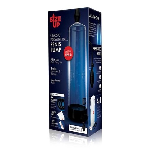Size Up Pompka prożniowa do ćwiczeń z ręczną pompką kulkową, czarna Size Up Pompka prożniowa do ćwiczeń z ręczną pompką kulkową, czarna