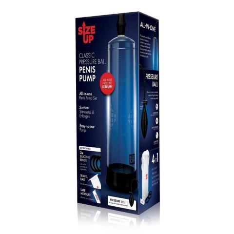Size Up Pompka prożniowa do ćwiczeń z ręczną pompką kulkową, czarna Size Up Pompka prożniowa do ćwiczeń z ręczną pompką kulkową, czarna