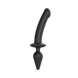 Strap-On-Me Switch Plug-In Czarny XXL - Dwustronny Model z Korkiem