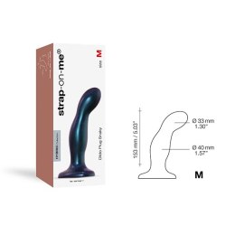 Strap-On-Me Zakrzywiony Model M silikonowy z przyssawką czarny