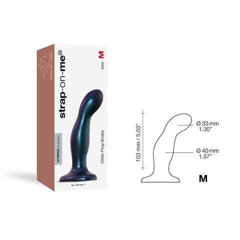 Strap-On-Me Zakrzywiony Model M silikonowy z przyssawką czarny Strap-On-Me Zakrzywiony Model M silikonowy z przyssawką czarny