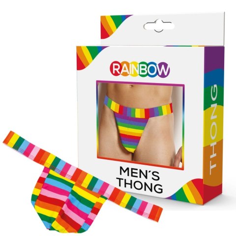 Svenjoyment Stringi męskie Rainbow One Size - elastyczny materiał Svenjoyment Stringi męskie Rainbow One Size - elastyczny materiał