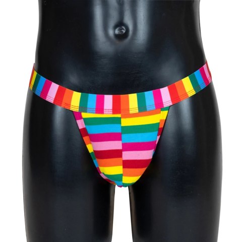 Svenjoyment Stringi męskie Rainbow One Size - elastyczny materiał Svenjoyment Stringi męskie Rainbow One Size - elastyczny materiał