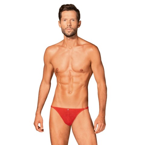 Obsessive Stringi Męskie Czerwone Regulowane O/S 5901688238844 Obsessive Stringi Męskie Czerwone Regulowane O/S 5901688238844
