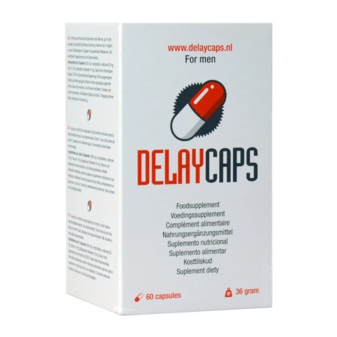 Delaycaps 60 kapsułek - Suplement diety dla mężczyzn, formuła L-tryptofan Delaycaps 60 kapsułek - Suplement diety dla mężczyzn, formuła L-tryptofan