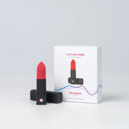 Lovense Exomoon Mini Wibrator Szminka Bluetooth IPX7 Czarny