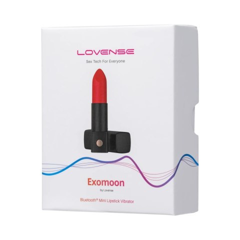 Lovense Exomoon Mini Wibrator Szminka Bluetooth IPX7 Czarny Lovense Exomoon Mini Wibrator Szminka Bluetooth IPX7 Czarny