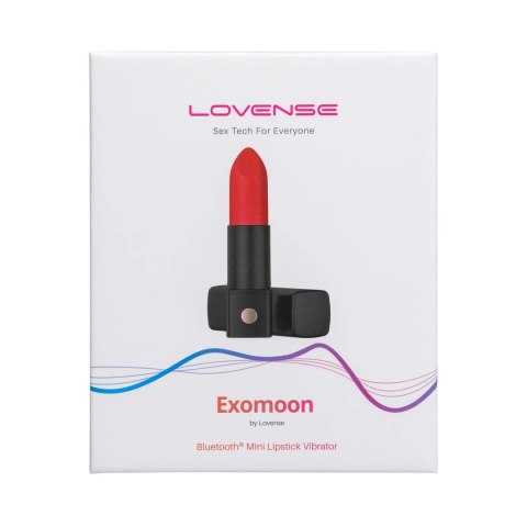 Lovense Exomoon Mini Wibrator Szminka Bluetooth IPX7 Czarny Lovense Exomoon Mini Wibrator Szminka Bluetooth IPX7 Czarny