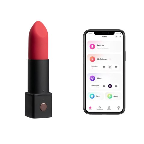 Lovense Exomoon Mini Wibrator Szminka Bluetooth IPX7 Czarny Lovense Exomoon Mini Wibrator Szminka Bluetooth IPX7 Czarny