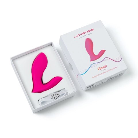 Lovense Flexer - Podwojny wibrator noszony, sterowany aplikacją, IPX7 Lovense Flexer - Podwojny wibrator noszony, sterowany aplikacją, IPX7