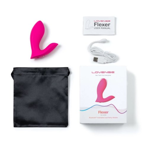 Lovense Flexer - Podwojny wibrator noszony, sterowany aplikacją, IPX7 Lovense Flexer - Podwojny wibrator noszony, sterowany aplikacją, IPX7