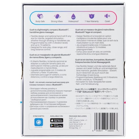 Lovense Gush - elastyczna maszyna intymna z funkcją wibracji, IPX7 Lovense Gush - elastyczna maszyna intymna z funkcją wibracji, IPX7