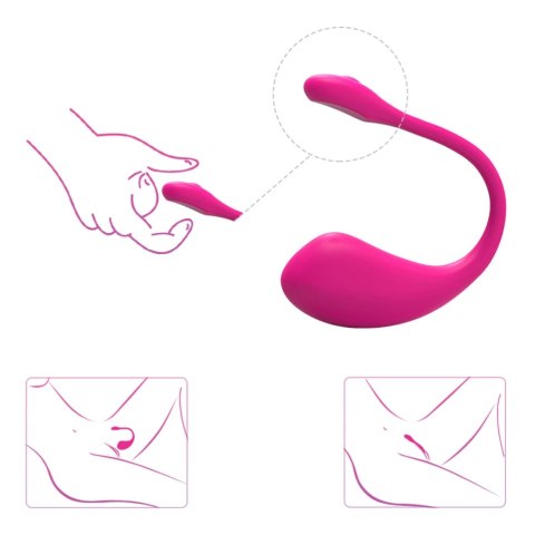 Lovense Lush 2 - Wibrujące Jajko Bluetooth z Aplikacją, Rożowe Lovense Lush 2 - Wibrujące Jajko Bluetooth z Aplikacją, Rożowe