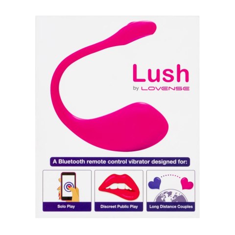 Lovense Lush 2 - Wibrujące Jajko Bluetooth z Aplikacją, Rożowe Lovense Lush 2 - Wibrujące Jajko Bluetooth z Aplikacją, Rożowe