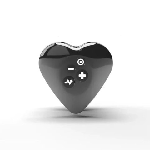 Mystim Hearts Desire Serce-Roża Layon e-stim czarny silikon 6,7 cm Mystim Hearts Desire Serce-Roża Layon e-stim czarny silikon 6,7 cm