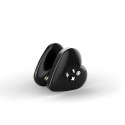 Mystim Hearts Desire Serce-Roża Layon e-stim czarny silikon 6,7 cm