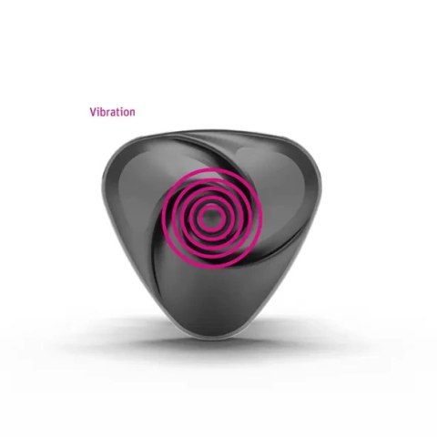 Mystim Hearts Desire Serce-Roża Layon e-stim czarny silikon 6,7 cm Mystim Hearts Desire Serce-Roża Layon e-stim czarny silikon 6,7 cm