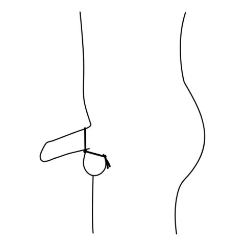Nexus Double Adjustable Lasso - Czarny silikonowy pierścień regulowany Nexus Double Adjustable Lasso - Czarny silikonowy pierścień regulowany