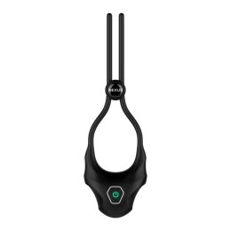 Nexus Forge Czarny Regulowany Pierścień Wibrujący Silikonowy USB