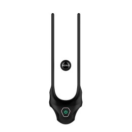 Nexus Forge Czarny Regulowany Pierścień Wibrujący Silikonowy USB