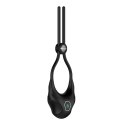 Nexus Forge Czarny Regulowany Pierścień Wibrujący Silikonowy USB