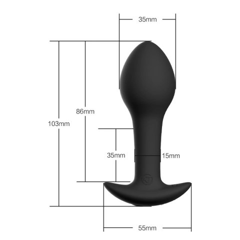Nomi Tang Fun Plug RC Zestaw 2 wtyczek silikonowych z pilotem czarny Nomi Tang Fun Plug RC Zestaw 2 wtyczek silikonowych z pilotem czarny
