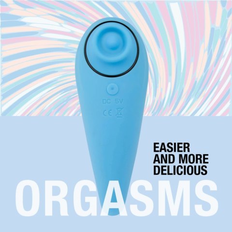 FeelzToys FemmeGasm Tapping & Tickling Vibrator turkusowy 6 trybow FeelzToys FemmeGasm Tapping & Tickling Vibrator turkusowy 6 trybow