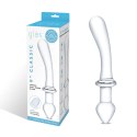 Glas Double Play Szklany model intymny dwustronny 24 cm przezroczysty