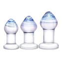 Glas Pleasure Droplets zestaw 3 szklanych aplikatorow treningowych