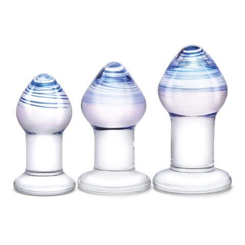 Glas Pleasure Droplets zestaw 3 szklanych aplikatorow treningowych Glas Pleasure Droplets zestaw 3 szklanych aplikatorow treningowych