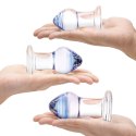 Glas Pleasure Droplets zestaw 3 szklanych aplikatorow treningowych
