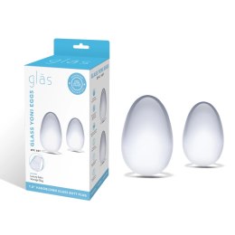 Glas Szklane Jajka Yoni Zestaw do Ćwiczeń Mięśni Kegla 3 szt.