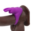 Happy Rabbit Fioletowy Pierścień Wibrujący USB z Etui Silikonowy