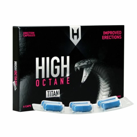 High Octane Titan Erection Caps - kapsułki dla mężczyzn, 6 sztuk