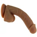 Addiction Andrew 20 cm silikonowy model intymny karmelowy z przyssawką