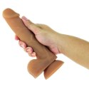 Addiction Andrew 20 cm silikonowy model intymny karmelowy z przyssawką