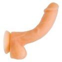 Addiction David Vanilla 20cm - elastyczny model silikonowy z przyssawką