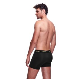 Envy Menswear Bokserki Długie Siateczkowe Czarny M/L Anatomiczny Kroj