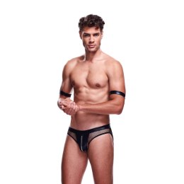 Envy Menswear Zestaw Policjanta 2-częściowy L/XL z siateczki i skory