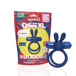 The Screaming O Ohare XL Pierścień wibrujący silikonowy niebieski